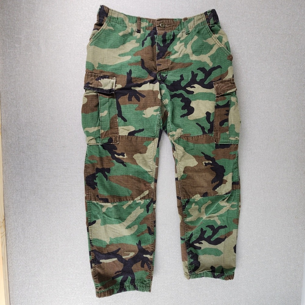 Rothco Military Woodland Camo Cargo Pants Mens Medium Regular Ripstop Cotton USA